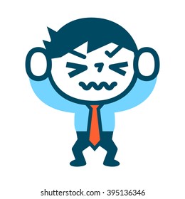 Businessman is frustrated