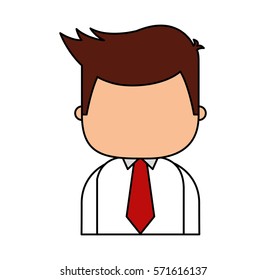 businessman funny character icon vector illustration design