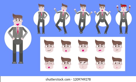 businessman funny vector
