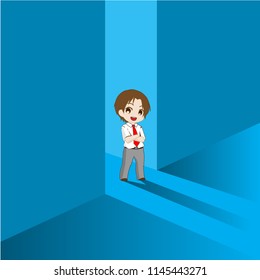 businessman  gate to success