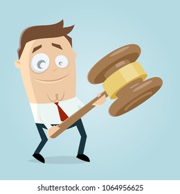 businessman with gavel