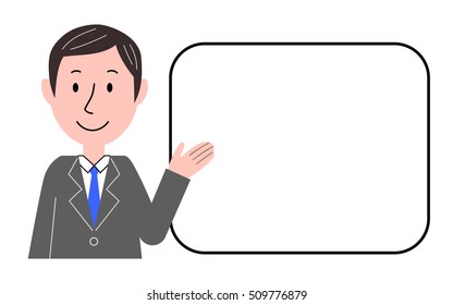Businessman to the gesture