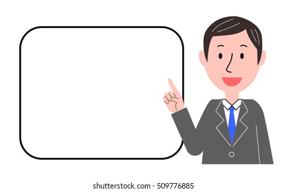 Businessman to the gesture