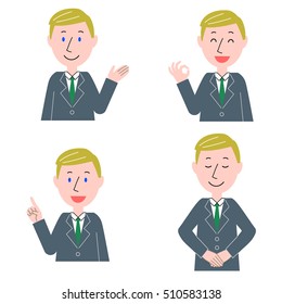 Businessman to the gesture
