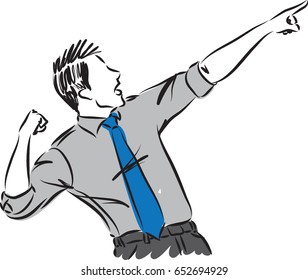 businessman gesture vector illustration