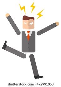 Businessman: get angry