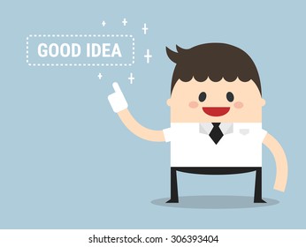 Businessman Get Good Idea