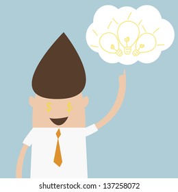 Businessman get the idea