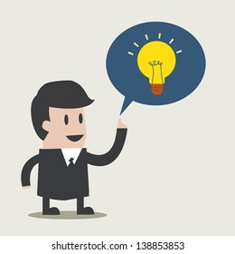 businessman get idea