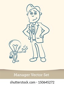 Businessman get the idea