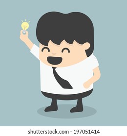 Businessman get  idea
