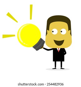 Businessman get the idea