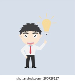 Businessman get the idea