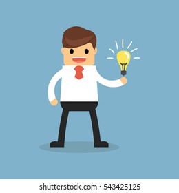 Businessman get the idea