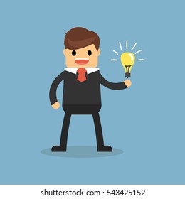 Businessman get the idea