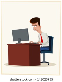businessman getting himself tired because of working all days long