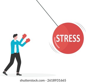 Businessman getting more and more debt, business concept

