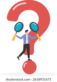Businessman getting more and more debt, business concept

