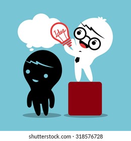 businessman giving ideas to his partner business coaching and mentoring concept