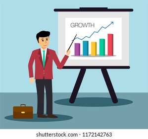  Businessman Giving a Presentation