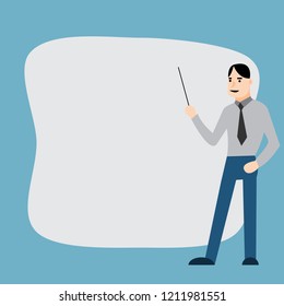 businessman giving a presentation