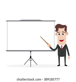 Businessman Giving A Presentation