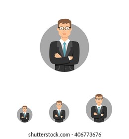 Businessman in glasses