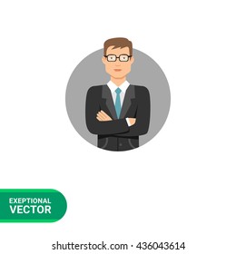 Businessman in glasses