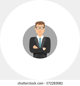 Businessman in glasses