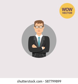 Businessman in glasses