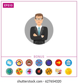 Businessman in glasses