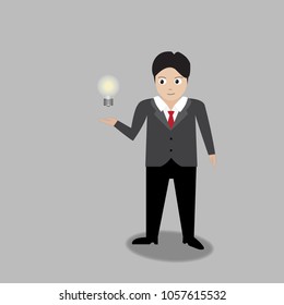 Businessman and good idea