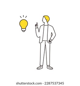 businessman with a good idea