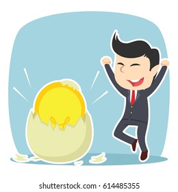 businessman got his idea hatched from egg