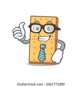 Businessman graham cookies character cartoon