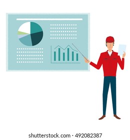 Businessman graph