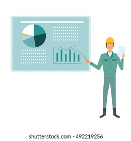 Businessman graph
