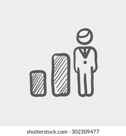 Cleaner Man Icon Stock Vector (Royalty Free) 608176466