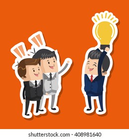 Businessman graphic design, editable vector