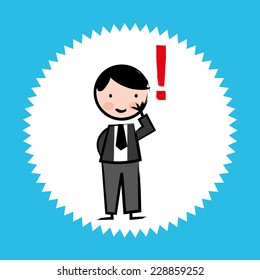 businessman graphic design , vector illustration