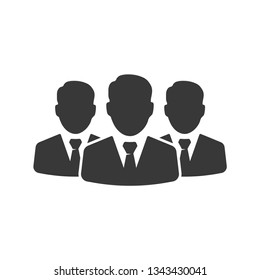 Businessman group icon vector image