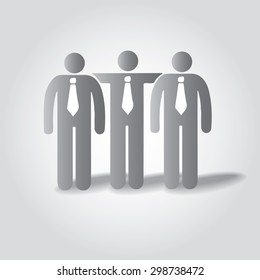 Businessman Group Workforce .Leader icon