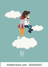 Businessman growth , eps10 vector format