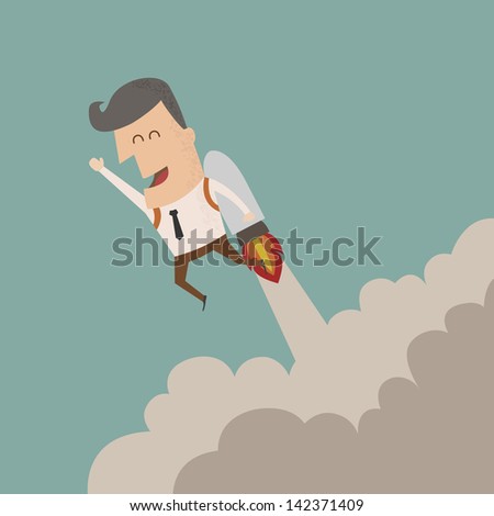 Businessman growth  , eps10 vector format