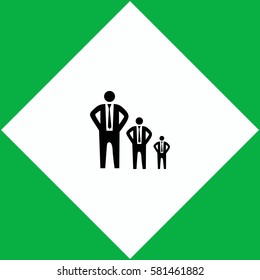 Businessman growth  icon Vector design.