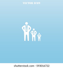 Businessman growth vector  icon.