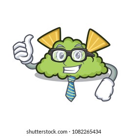 Businessman guacamole character cartoon style