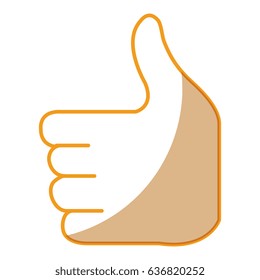 businessman hand like symbol
