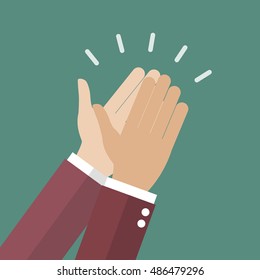 Human Hands Clapping Applause Clap Vector Stock Vector (Royalty Free ...