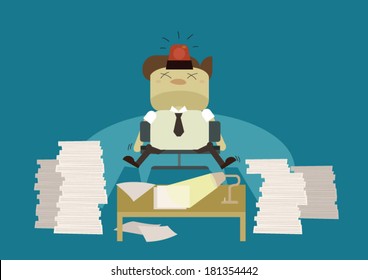 businessman hard work 